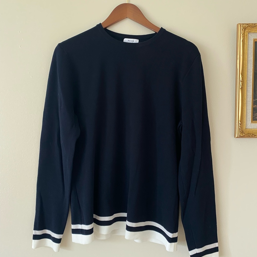 Reiss Sweater NWOT MINT Medium Navy